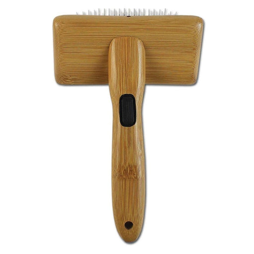 Bamboo Groom Slicker Brush Medium - Petsplace.store