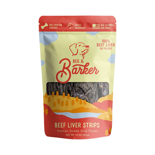 Beg & Barker Beef Liver Strip Dog Treats 1ea/10 oz - Petsplace.store