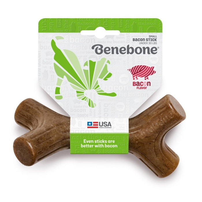 Benebone Stick Durable Dog Chew Toy Bacon, 1ea/SM - Petsplace.store