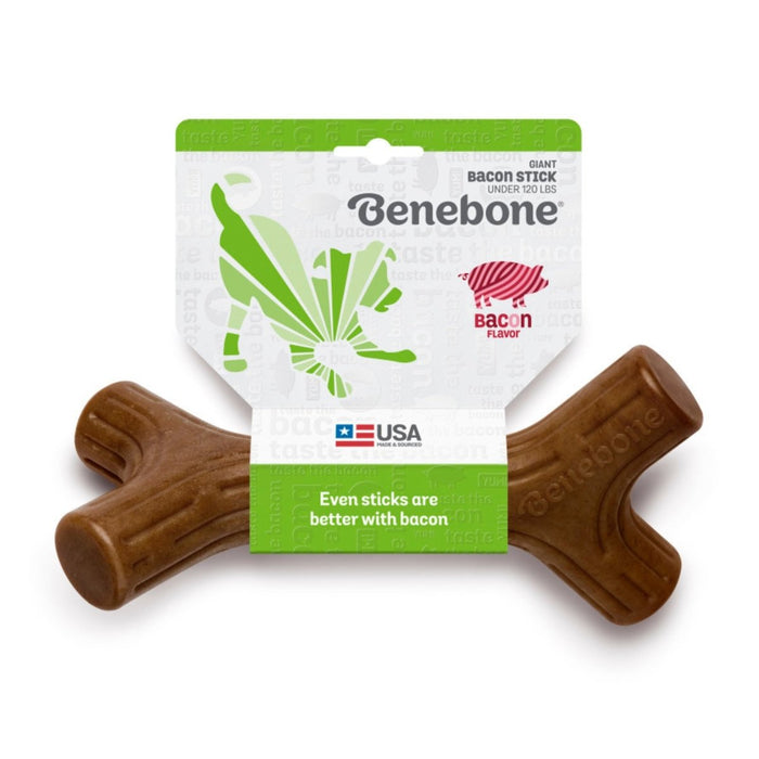 Benebone Stick Durable Dog Chew Toy Bacon, 1ea/XL - Petsplace.store