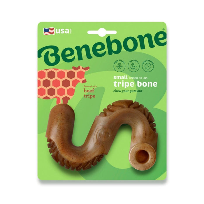 Benebone Tripe Bone Durable Dog Chew Toy Beef Tripe, 1ea/SM - Petsplace.store