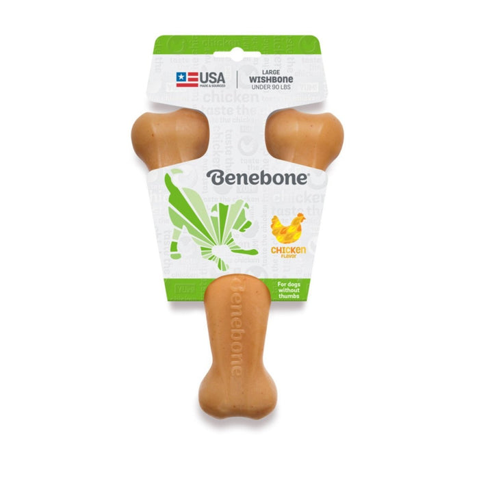 Benebone Wishbone Durable Dog Chew Toy Chicken, 1ea/LG - Petsplace.store