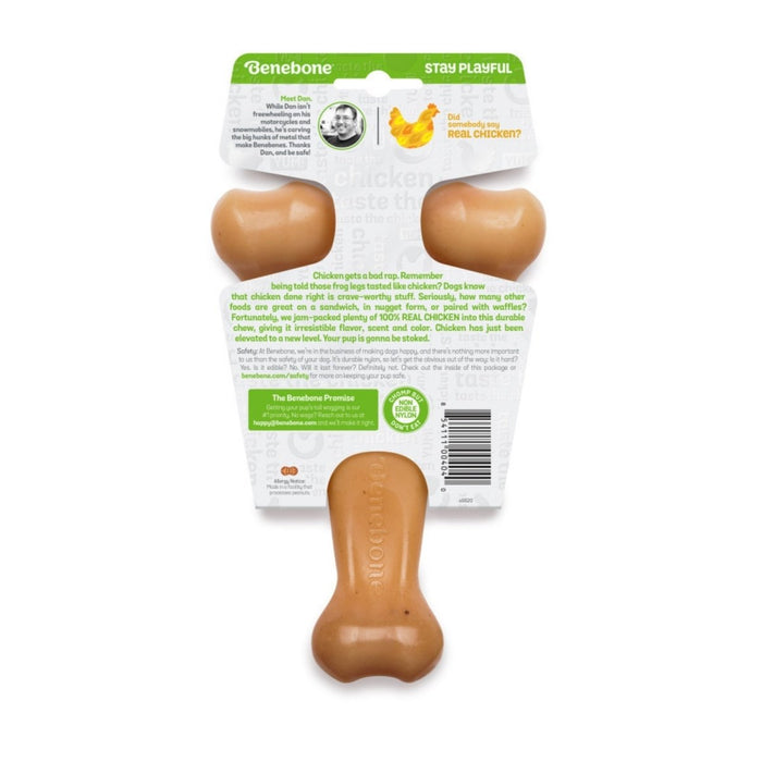 Benebone Wishbone Durable Dog Chew Toy Chicken, 1ea/MD - Petsplace.store