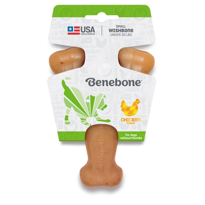 Benebone Wishbone Durable Dog Chew Toy Chicken, 1ea/SM - Petsplace.store