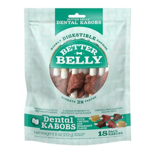 Better Belly Fresh Breath Kabob Spearmint 18 count - Petsplace.store