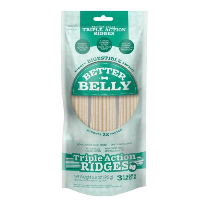 Better Belly Fresh Breath Ridges Large Rolls Spearmint - Petsplace.store