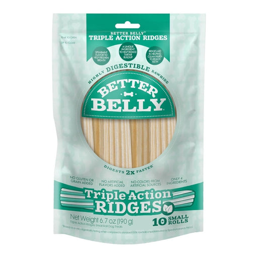 Better Belly Fresh Breath Ridges Small Rolls Spearmint 10 count - Petsplace.store