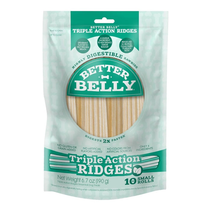 Better Belly Fresh Breath Ridges Small Rolls Spearmint 10 count - Petsplace.store