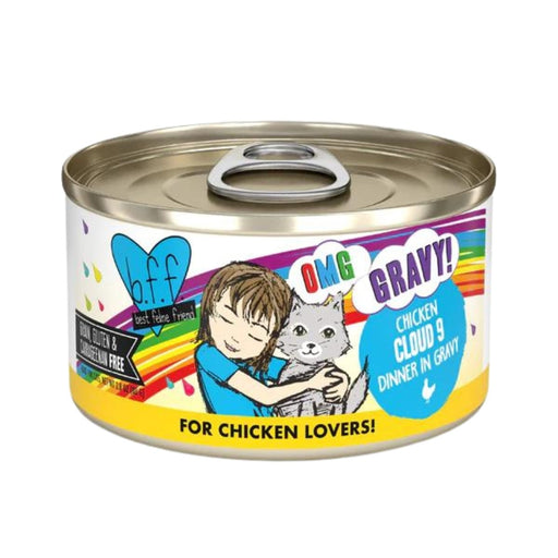 BFF Cat Omg Chicken Cloud 9 Dinner in Gravy 2.8oz. (Case of 12) - Petsplace.store