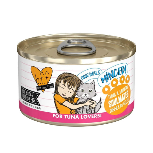 BFF Cat Originals Tuna and Salmon Soulmates Dinner in Gele 3oz. (Case of 24) - Petsplace.store