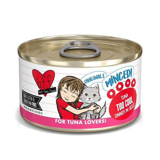 BFF Cat Originals Tuna Too Cool Tuna Dinner in Gele 3oz. (Case of 24) - Petsplace.store