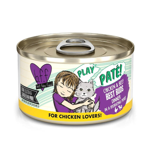 BFF Cat Play Chicken and Beef Best Buds Dinner 2.8oz.(Case of 12) - Petsplace.store