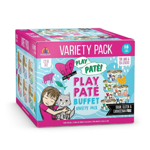 BFF Cat Play Pat Partay! Variety Pack 3oz. (Case of 12) - Petsplace.store