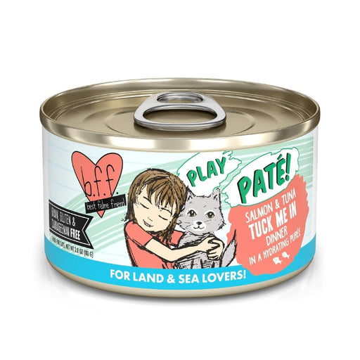 BFF Cat Play Salmon and Tuna Tuck Me In Dinner 2.8oz. (Case of 12) - Petsplace.store