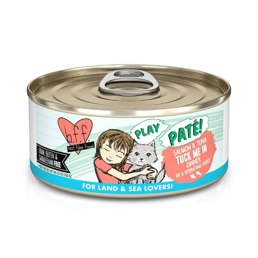 BFF Cat Play Salmon and Tuna Tuck Me In Dinner 5.5oz. (Case of 8) - Petsplace.store