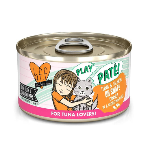 BFF Cat Play Tuna and Salmon Oh Snap! Dinner 2.8oz. (Case of 12) - Petsplace.store