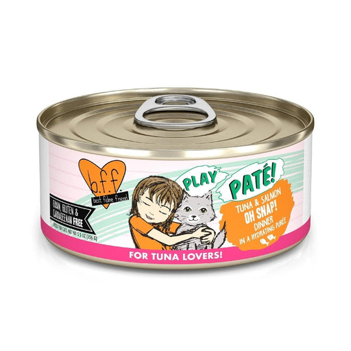 BFF Cat Play Tuna and Salmon Oh Snap Dinner 5.5 oz. (Case of 8) - Petsplace.store