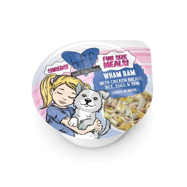 Bff Dog Wham Bam Chicken Rice Egg & Ham Cup 2.7oz. (Case of 12) - Petsplace.store