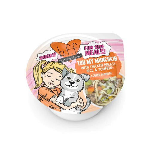 Bff Dog You My Munchkin Chicken Rice & Pumpkin Cup 2.7oz. (Case of 12) - Petsplace.store