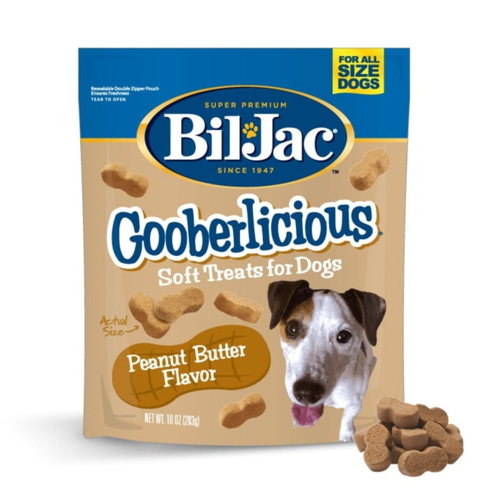 Bil - Jac Gooberlicious Soft Dog Treats Peanut Butter 10oz. (Case of 8) - Petsplace.store