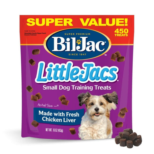 Bil - Jac Little Jacs Soft Training Dog Treats Chicken Liver 16oz. (Case of 6) - Petsplace.store