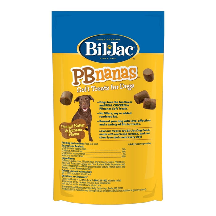 Bil - Jac Pbnanas Soft Dog Treats Peanut Butter/Banana 10oz. (Case of 8) - Petsplace.store