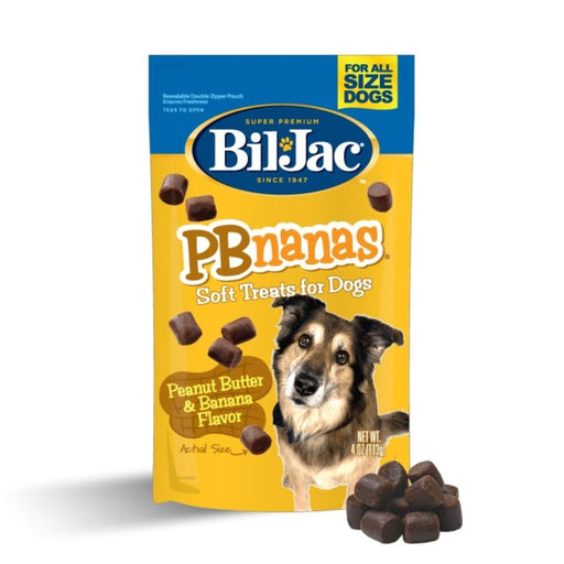 Bil - Jac Pbnanas Soft Dog Treats Peanut Butter/Banana 4oz. (Case of 10) - Petsplace.store