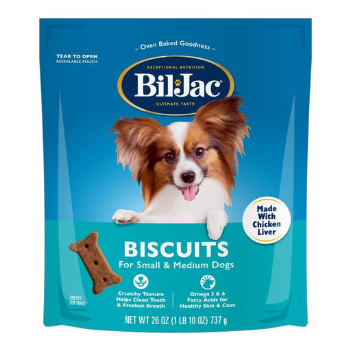 Bil - Jac Small/Medium Breed Dog Biscuits Chicken 26oz. (Case of 12) - Petsplace.store