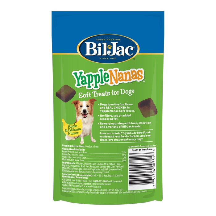 Bil - Jac Yapplenanas Soft Dog Treats Apple/Banana 4oz. (Case of 10) - Petsplace.store