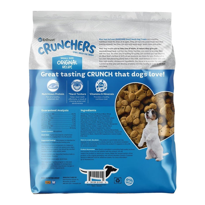 Blue Seal Entrust Crunchers Small Batch Dog Treats Original Small - 3.5Lbs. - Petsplace.store