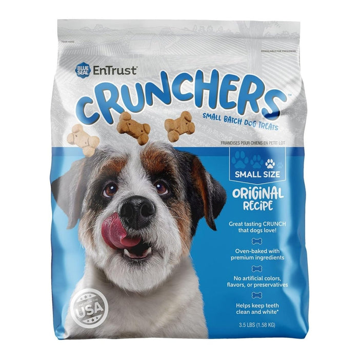 Blue Seal Entrust Crunchers Small Batch Dog Treats Original Small - 3.5Lbs. - Petsplace.store