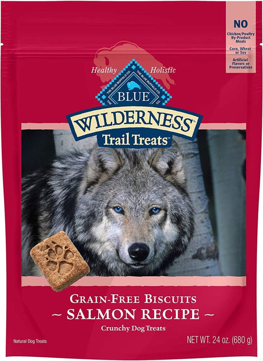 Blue Wilderness Dog Biscuit Salmon 24oz. - Petsplace.store