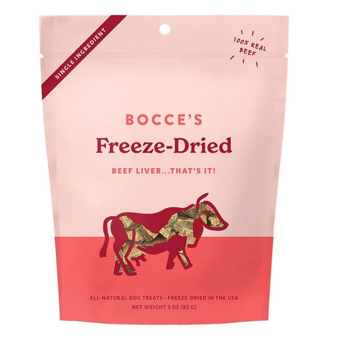 Bocce's Bakery Dog Freeze Dried Beef Liver Treats 3oz. - Petsplace.store