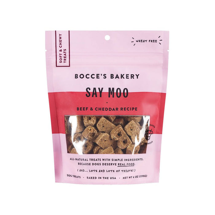 Bocces Bakery Dog Soft And Chewy Say Moooo 6oz. - Petsplace.store