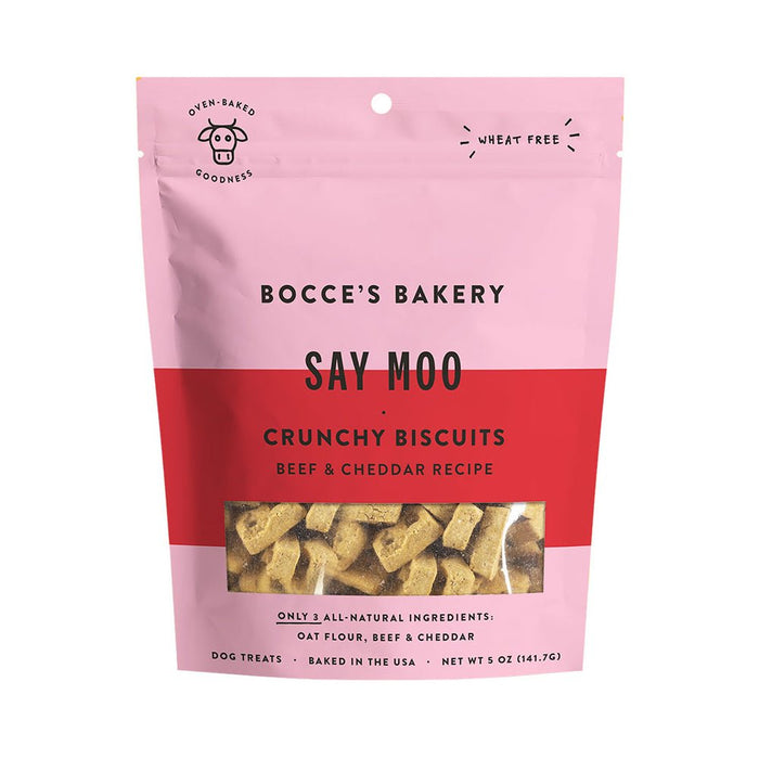 Bocces Bakery Everyday Say Moo Biscuits - Petsplace.store