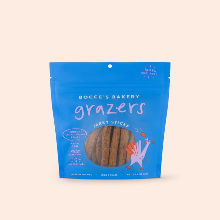 Bocces Dog Grazers Tky 4 oz. - Petsplace.store