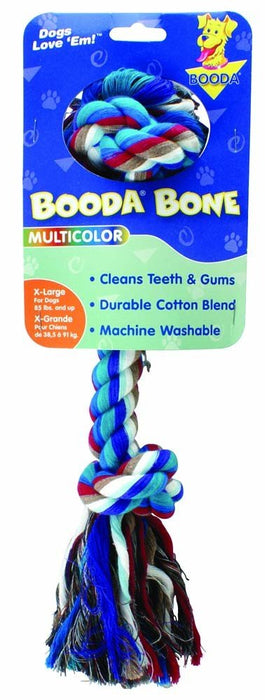 Booda 2 - Knot Rope Bone Dog Toy Multi - Color 1ea/XL - Petsplace.store