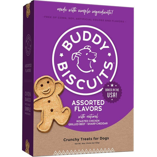 Buddy Biscuits Dog Crunchy Assorted 16oz. - Petsplace.store