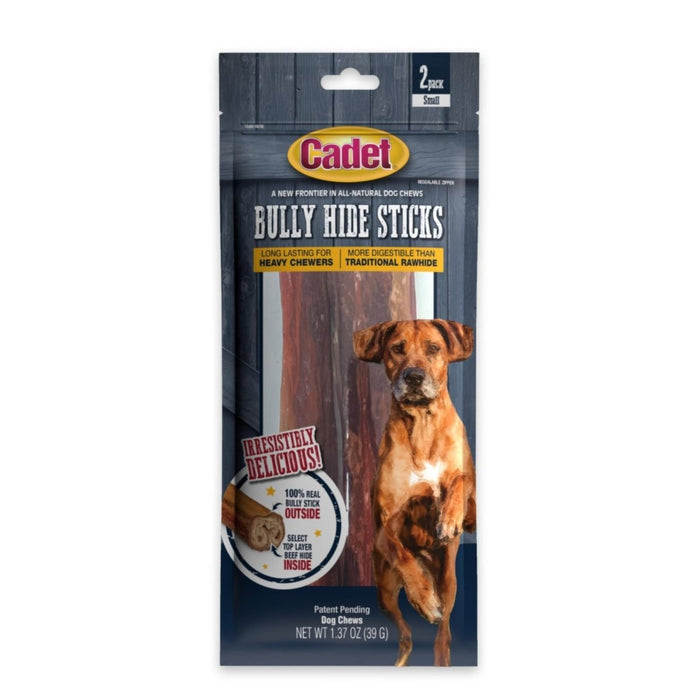 Cadet Bully Hide Sticks All - Natural Dog Chews Small Stick, 1ea/2 ct - Petsplace.store