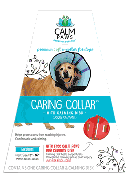 Calm Paws Caring Collar w/ Calming Disk For Dogs Medium - Petsplace.store