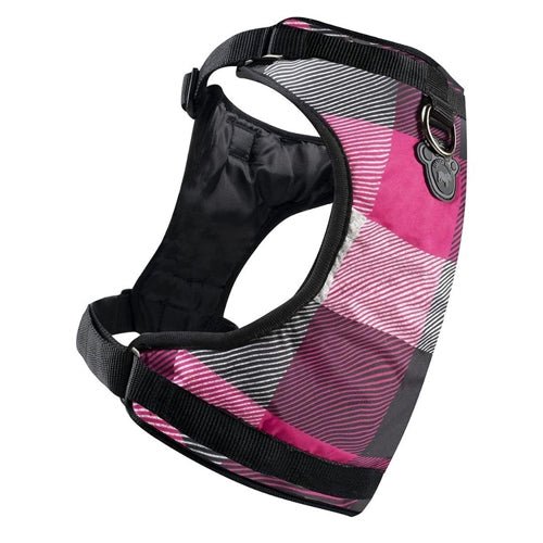 Canada Pooch Dog Everything Harness Pink Plaid LG - Petsplace.store