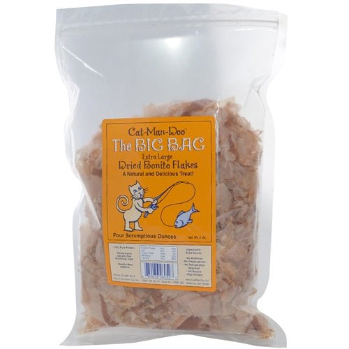 Cat - Man - Doo The Big Bag - 4Oz. Extra Large Dried Bonito Flakes - Petsplace.store