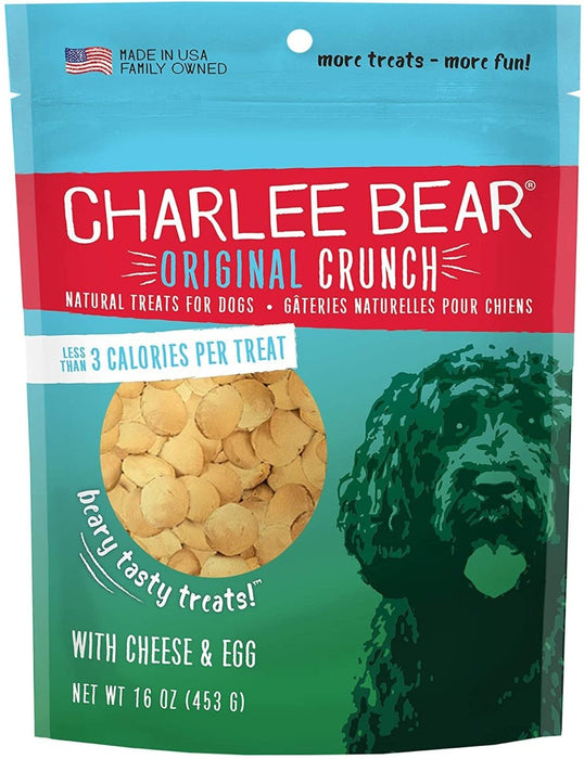 Charlee Bear Dog Cheese And Egg Treat 16oz. - Petsplace.store