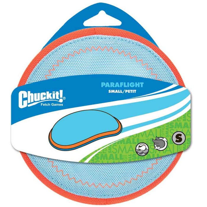 Chuckit! Paraflight Dog Toy Blue/Orange 1ea/SM - Petsplace.store