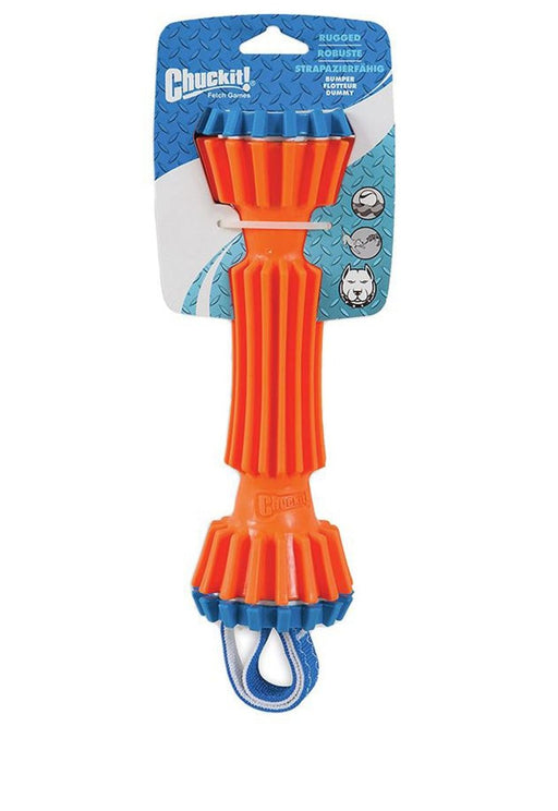 Chuckit! Rugged Bumper Dog Toy Blue/Orange 1ea/MD - Petsplace.store