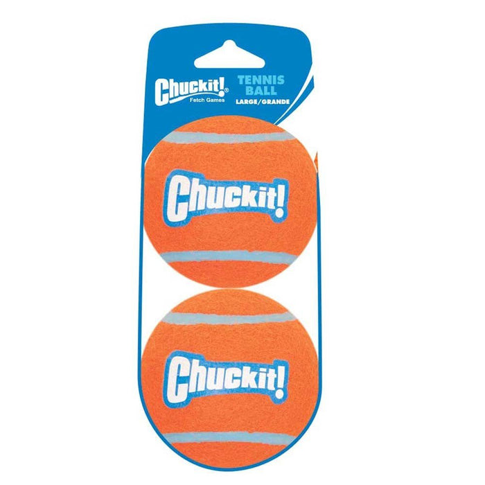 Chuckit! Tennis Ball Dog Toy Shrink Sleeve Orange/Orange 1ea/LG, 2 pk - Petsplace.store