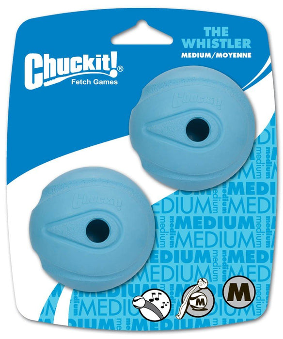 Chuckit! The Whistler Ball Dog Toy Assorted 1ea/2 pk, MD - Petsplace.store