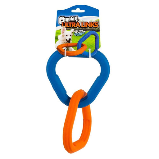 Chuckit! Ultra Links Dog Toy Blue, Orange 1ea/9 in, One Size - Petsplace.store