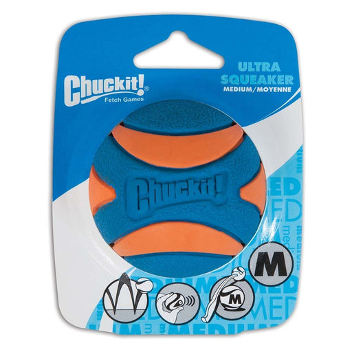 Chuckit! Ultra Squeaker Ball Dog Toy 1ea/MD - Petsplace.store