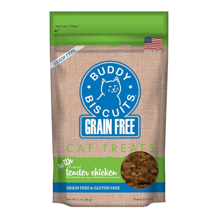 Cloud Star Grain - Free Buddy Biscuits With Tender Chicken Cat Treats; 3oz. Bag - Petsplace.store